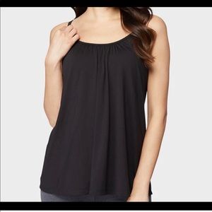 32 Degrees WOMEN'S black COOL FLOWY BRA CAMI